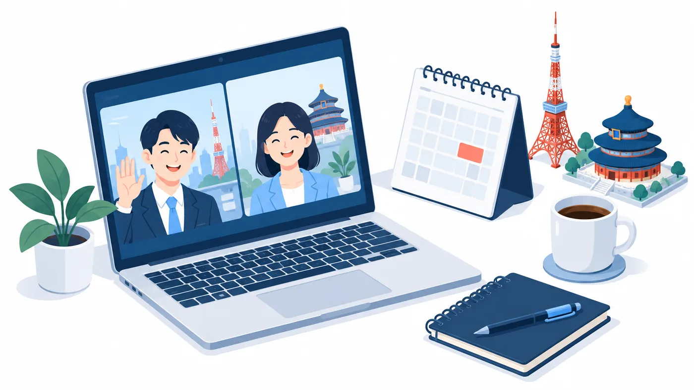 线上沟通示意图